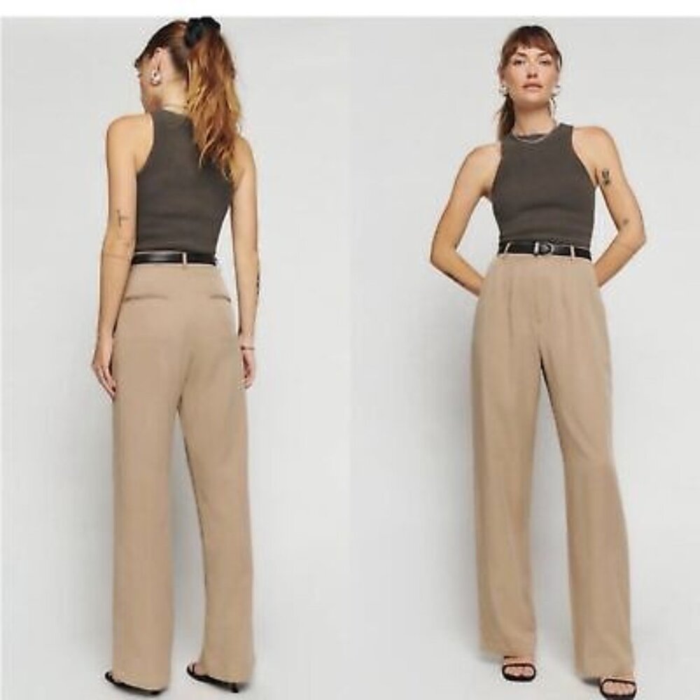 Reformation Mason Pant in Khaki size S